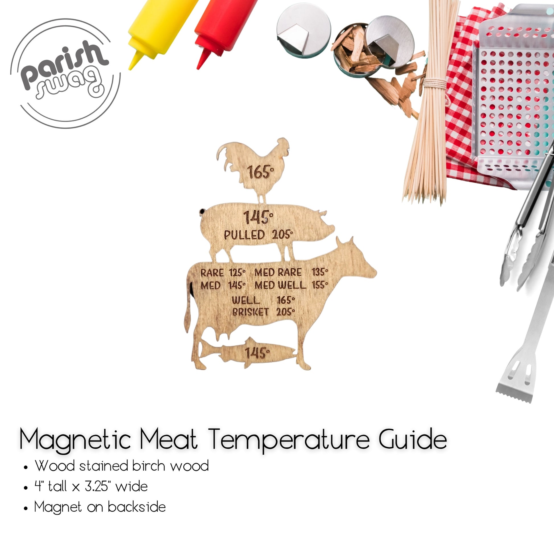 Cooking Temperature Chart Magnet
